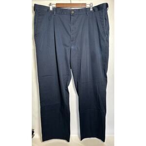 Hagger Classic Fit Premium No Iron Khaki Blue Men’s Pants Size 44x32